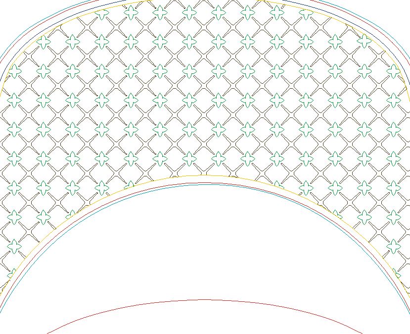 Before<br />Pattern done on illustrator saved as DXF file