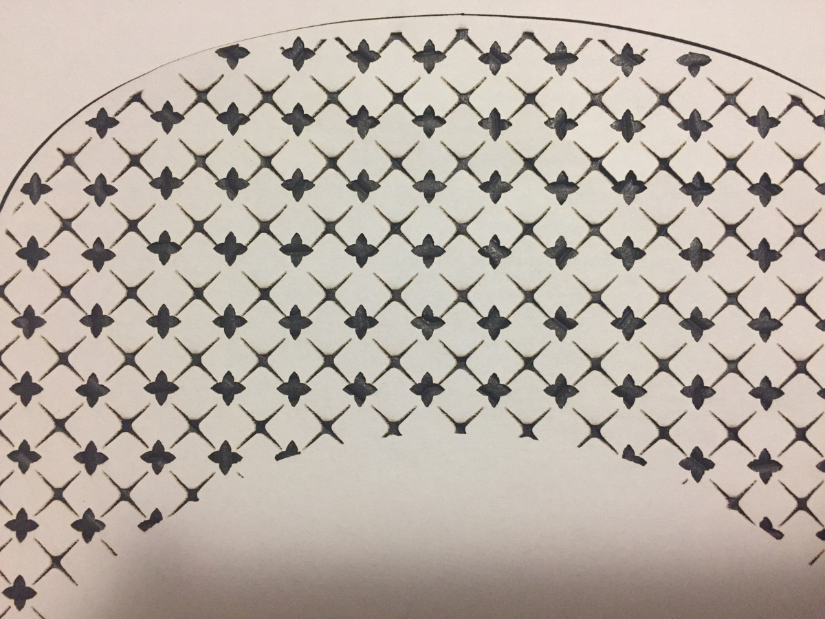 After <br />pattern once its gone through laser cutter
